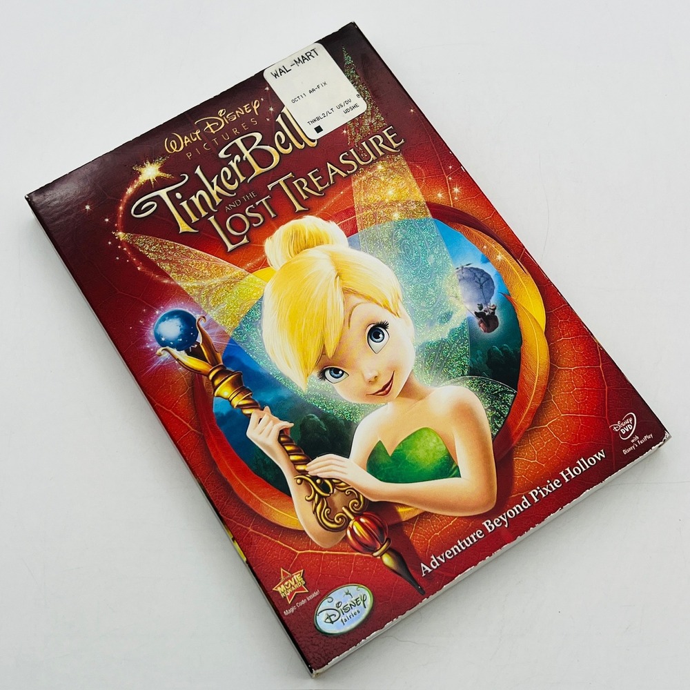 Disney Tinker Bell and the Lost Treasure DVD with Slipcover Animated Movie G